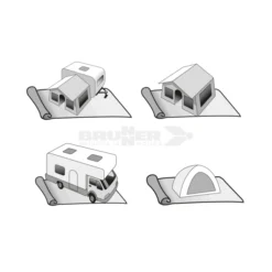 Stuoia Brunner Kinetic 250x600 -Brunner Outlet stuoia brunner kinetic 250x600 grammatura 400 copertura pavimento protezione campeggio tenda camper roulotte 2