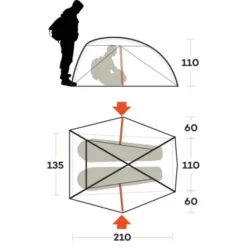Tenda Ferrino Nemesi 2 PRO -Brunner Outlet tenda ferrino nemesi 2 pro leggera intuitiva struttura interna rapido montaggio hiker ciclismo 4